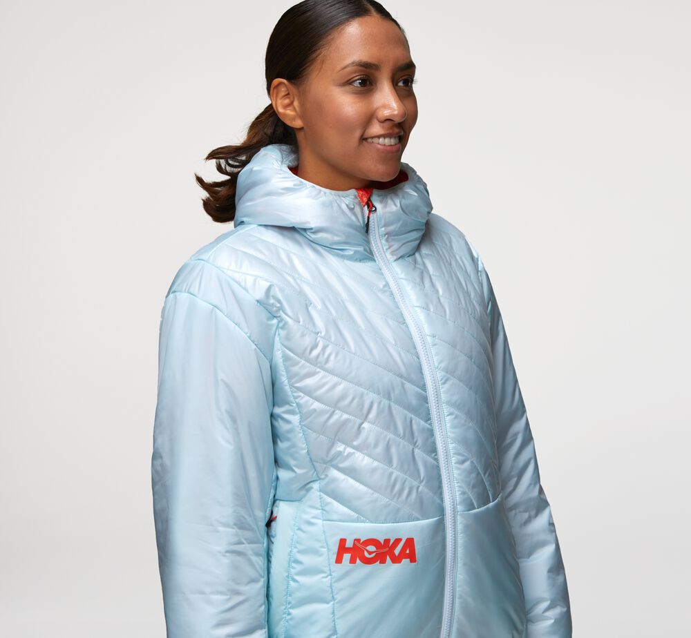 Hoka One One Lightweight Performance Puffer Jacka All Gender Turkos - SE-6560182